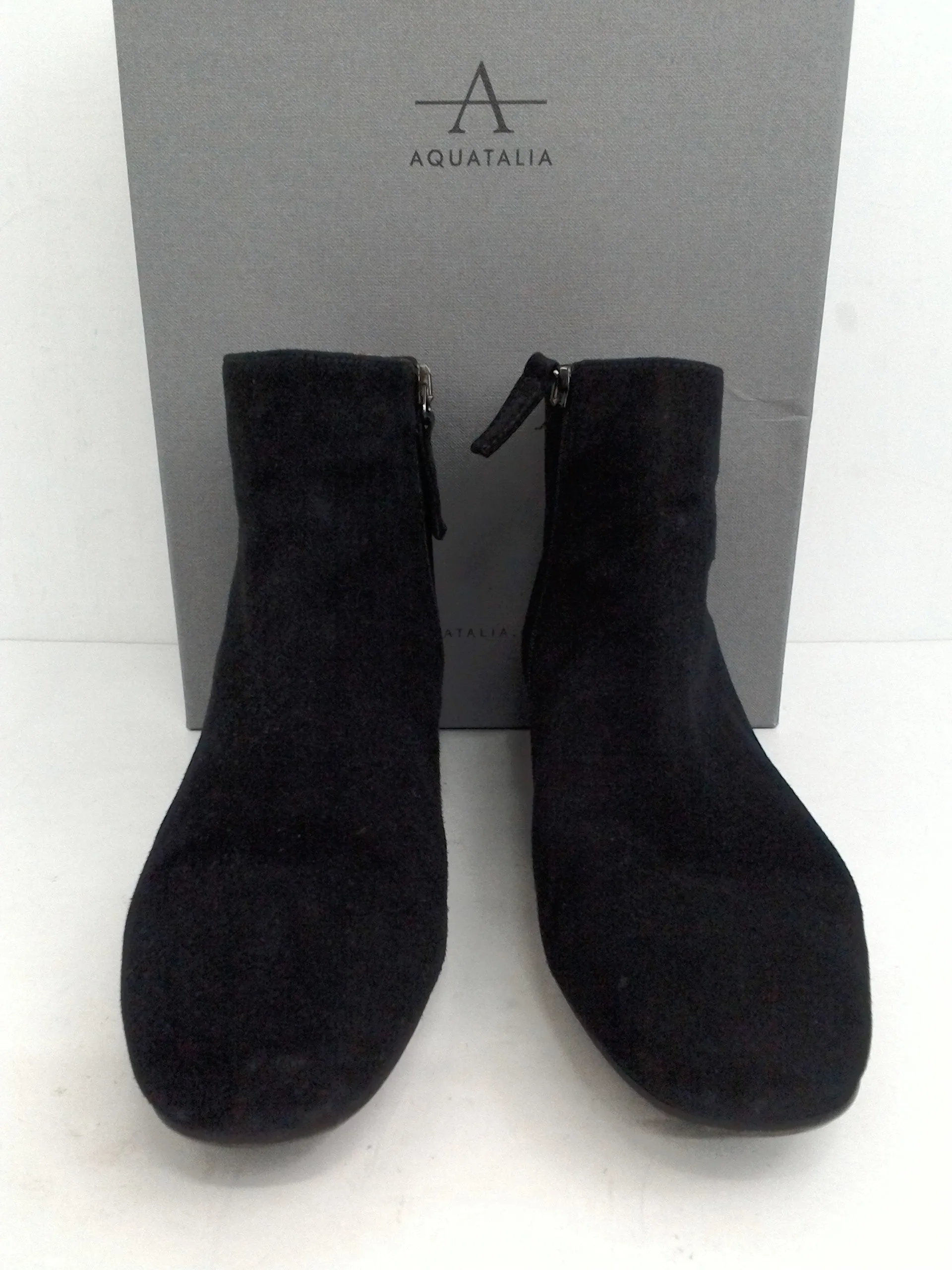 Aquatalia Women's Ulyssaa Black Suede Booties Size 7 M