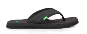 BEER COZY 2 FLIP FLOPS BLACK