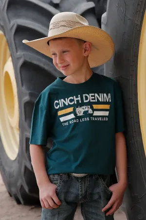 Boy's Cinch Denim Tractor "The Road Less Traveled" Tee
