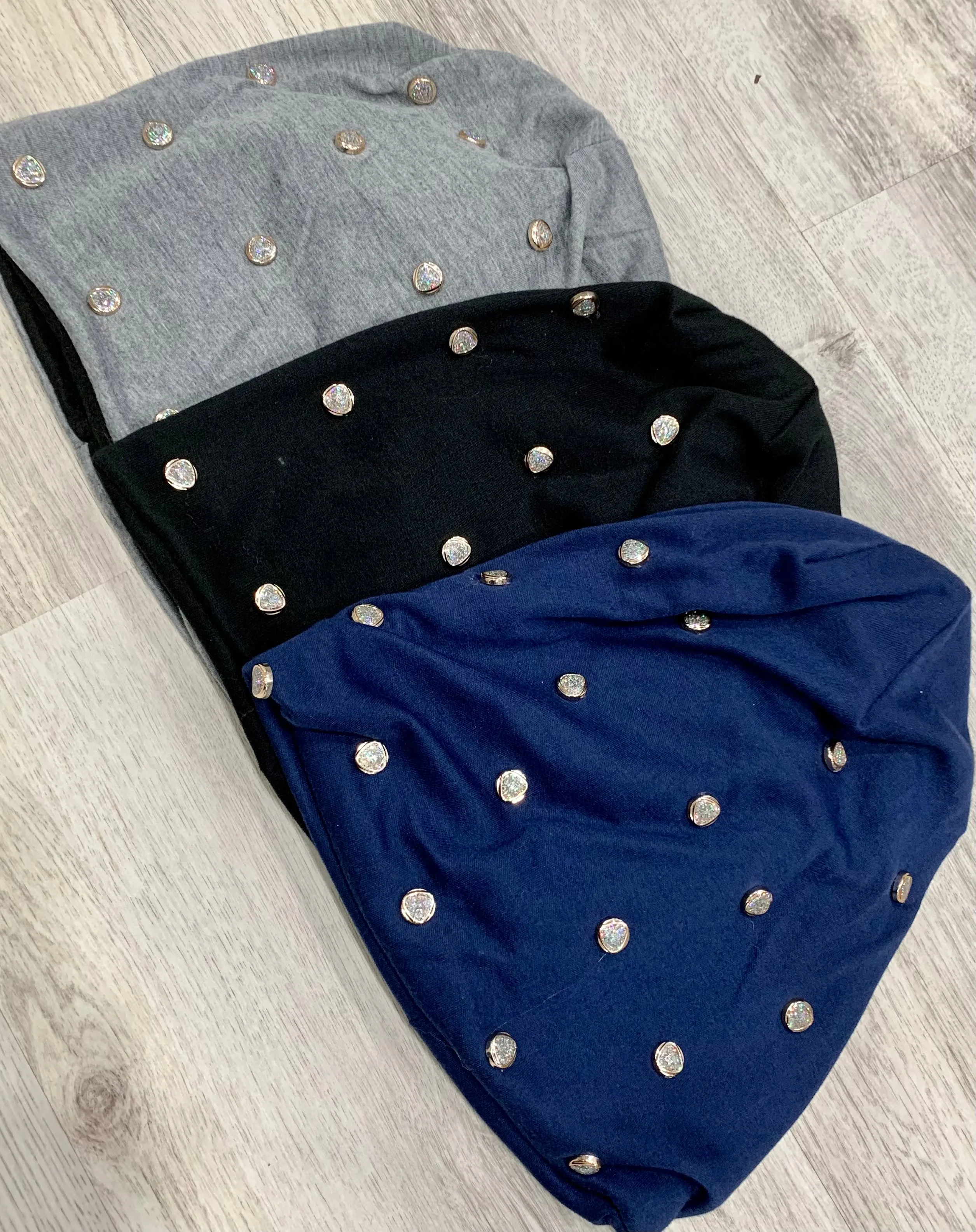 Embellished Jeweled Warm Beanies