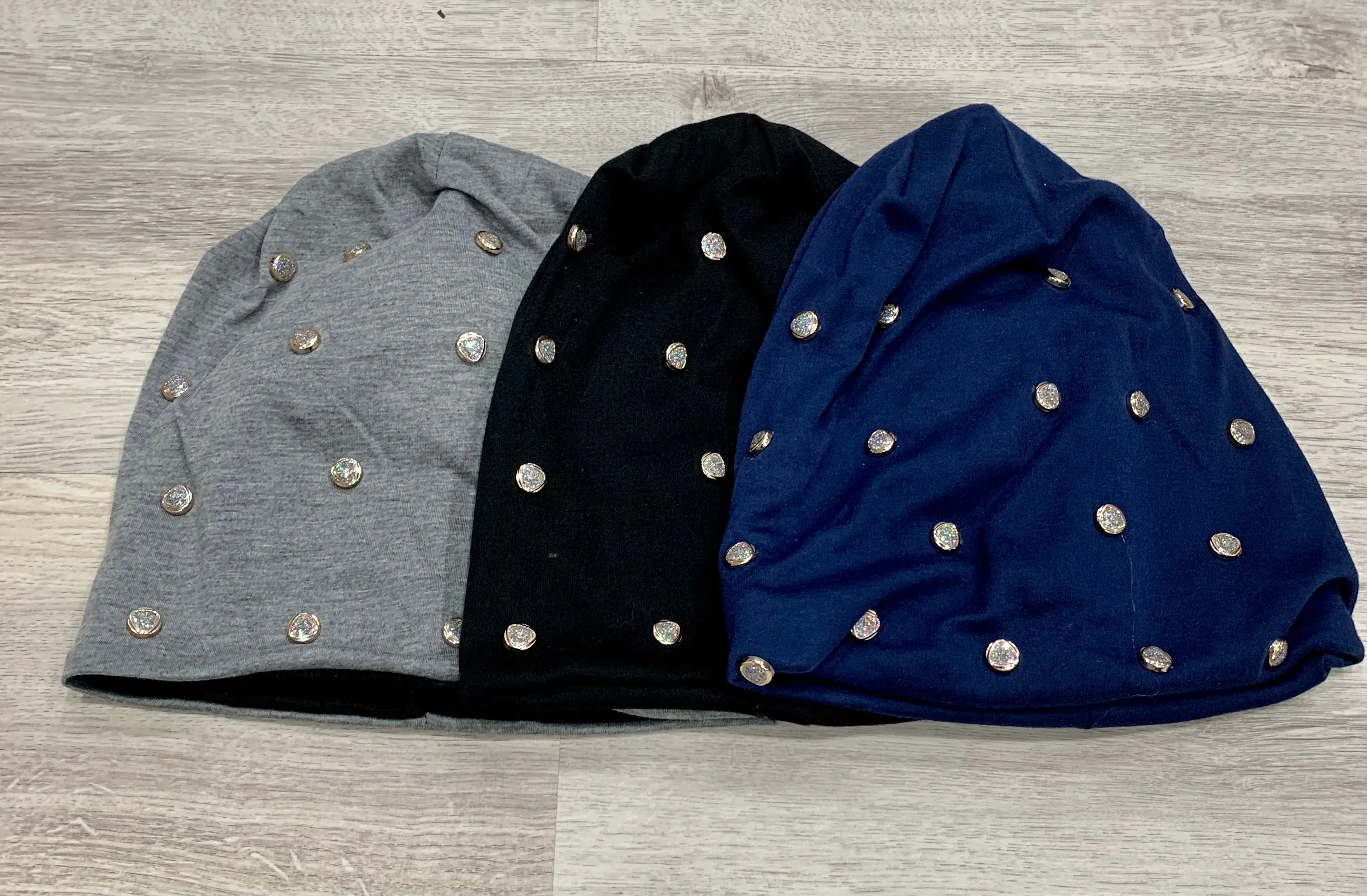 Embellished Jeweled Warm Beanies