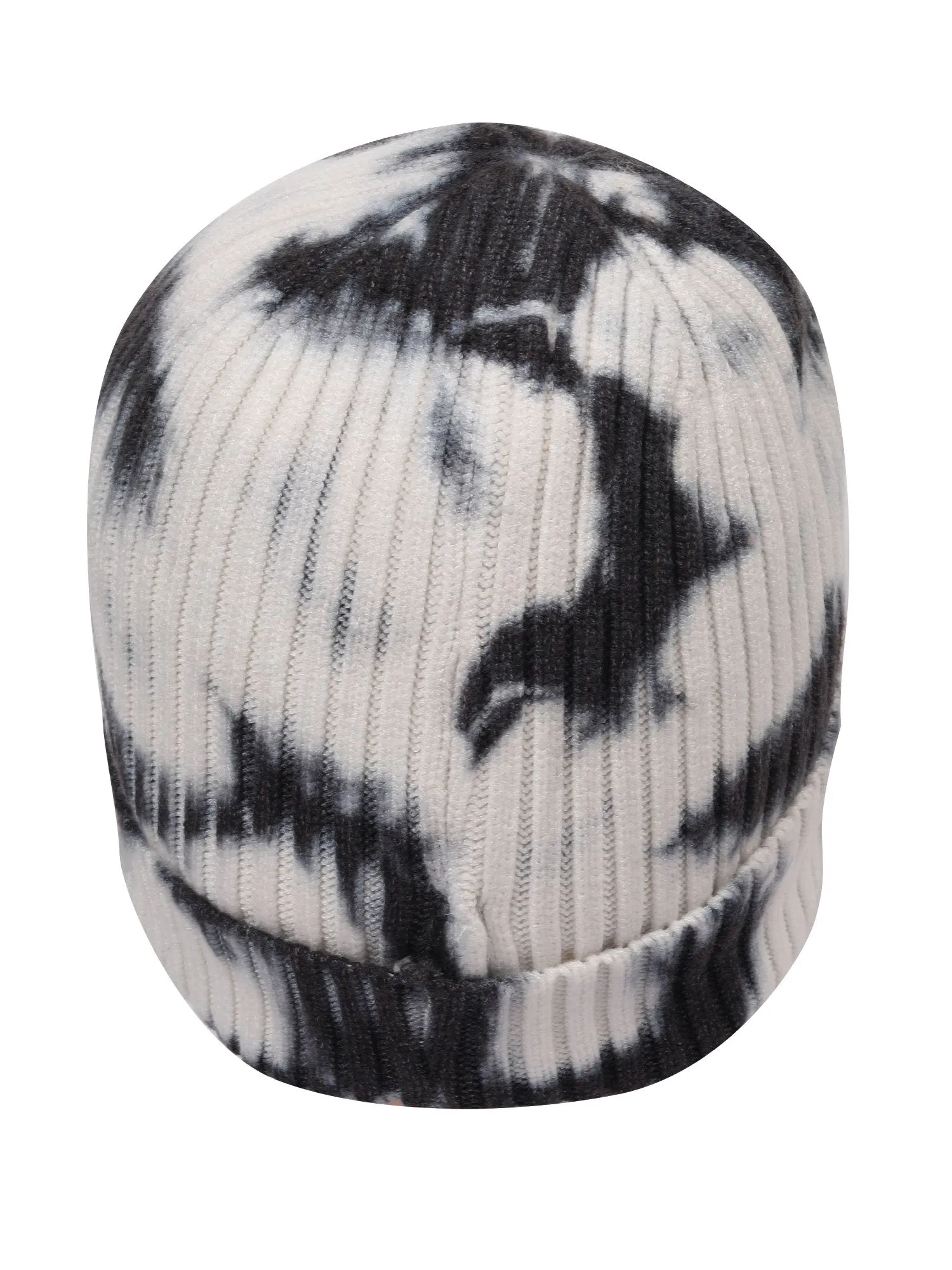 FabSeasons Tie Dye Unisex Acrylic Winter Woolen Skull Caps / Hats / Beanie for Men & Women with faux fur lining