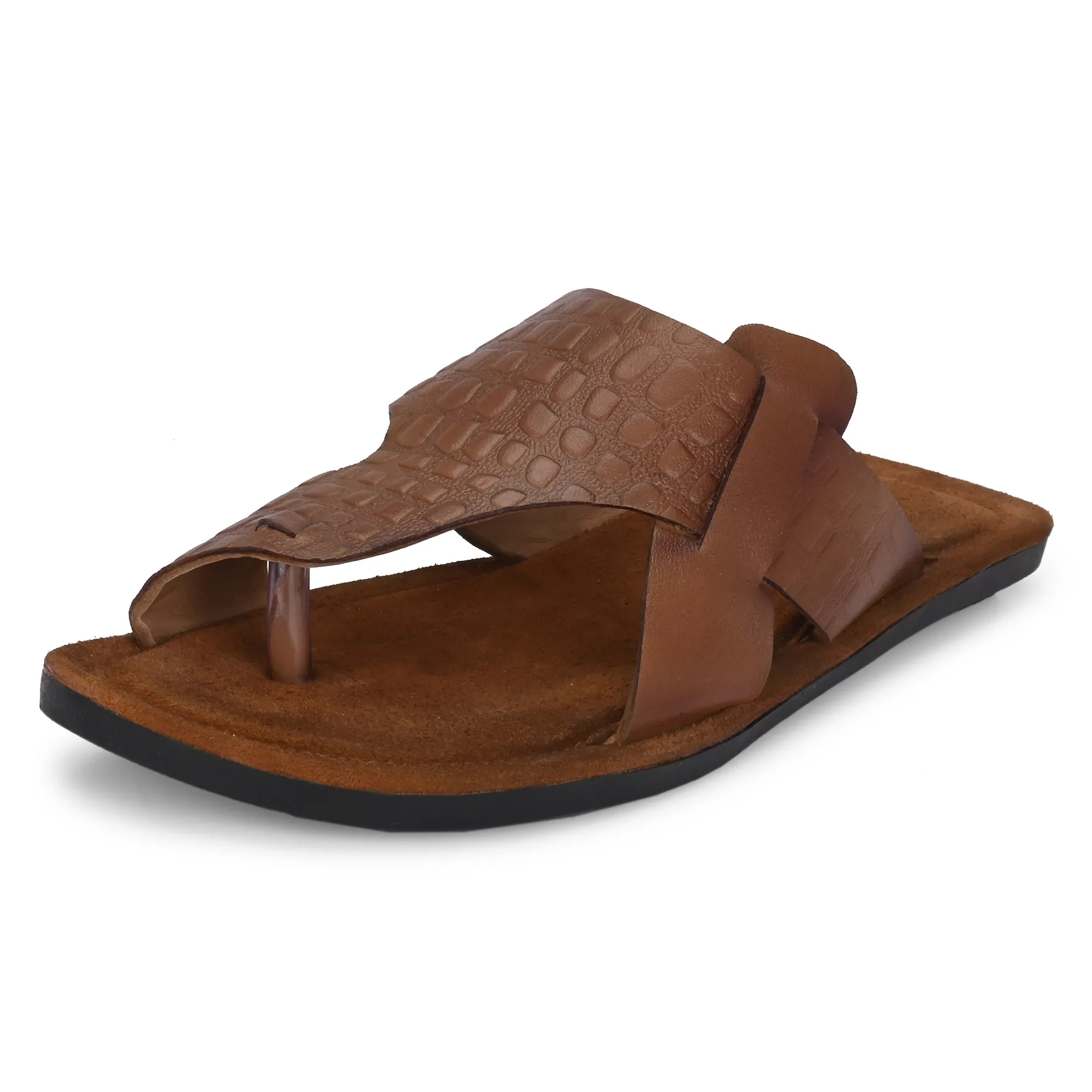 Flawless Premium Leather Slippers For Men's