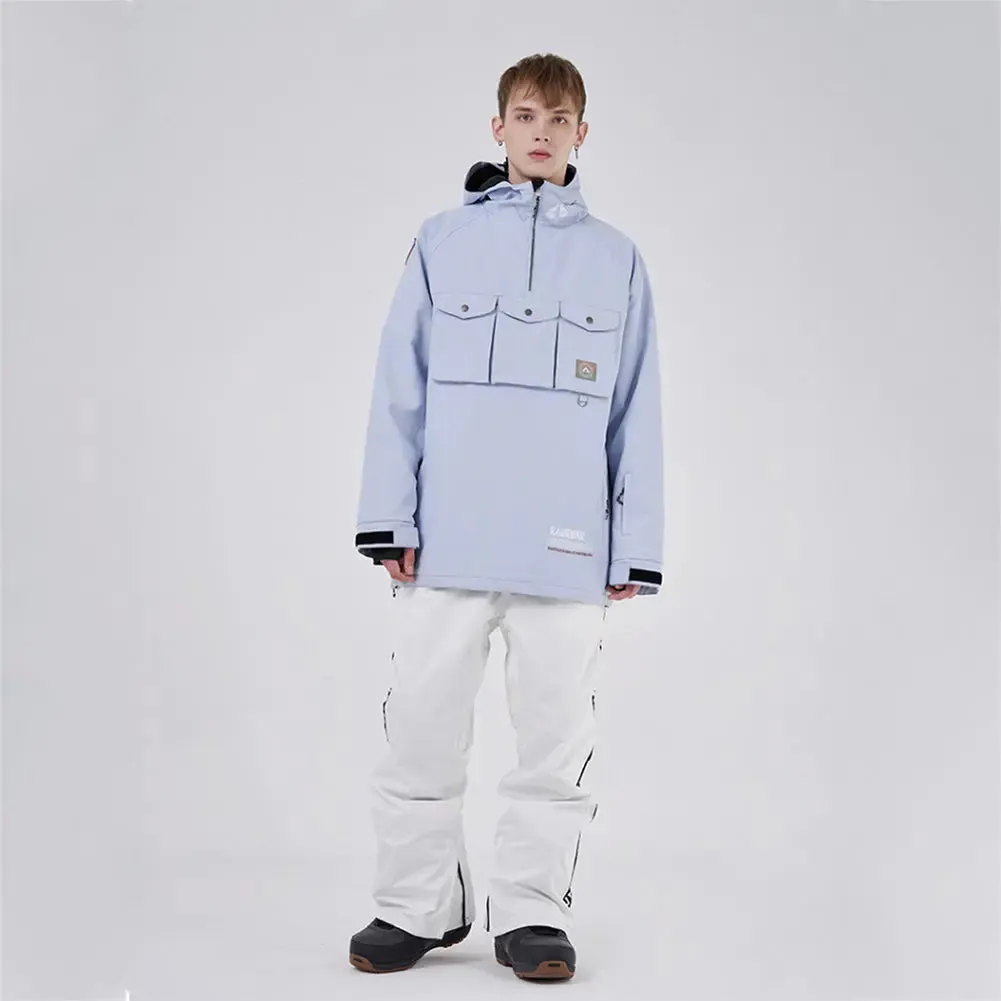 Hotian Waterproof Men Snowboarding Ski Anorak Hoodie Jacket