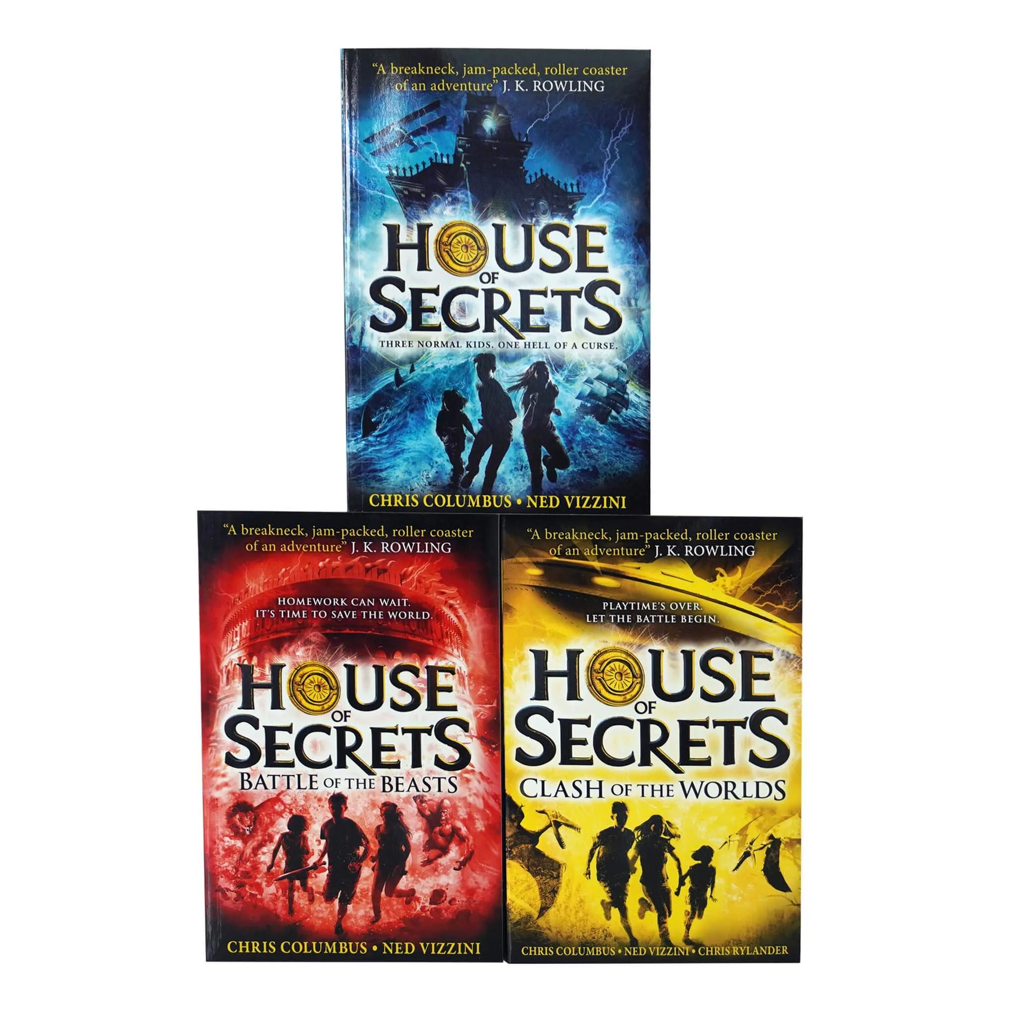 House of Secrets Trilogy by Chris Columbus, Ned Vizzini & Chris Rylander 3 Books Collection Set - Ages 9-15 - Paperback