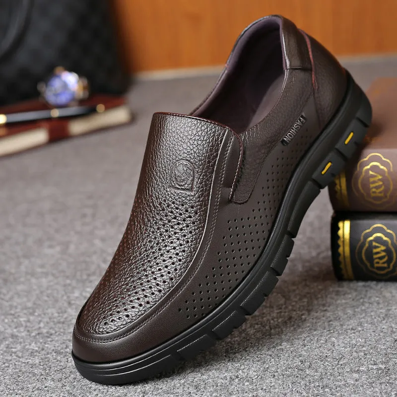 Hudson™ Heren Instappers Leer Loafers Casual Antislip