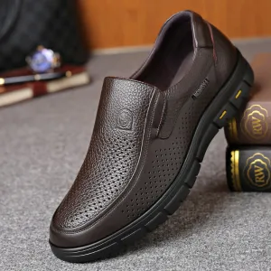 Hudson™ Heren Instappers Leer Loafers Casual Antislip