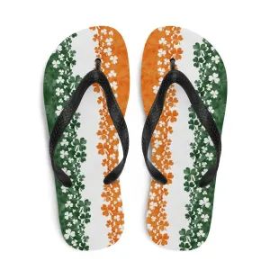 Irish Shamrock Flip Flops