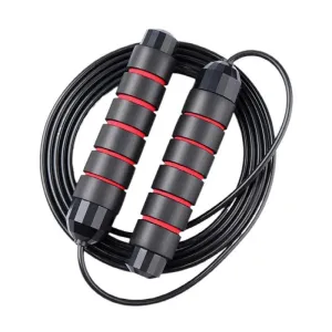 Jump Rope, Smooth Bearings, Durable Steel Wire, Non-Slip Foam Handles, Adjustable Length, Perfect for Cardio Training, Lightweight and Portable