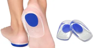 K kudos Silicon Gel Heel Cushion Insoles Soles Relieve Foot Pain Protectors Support Shoe pad High Heel Inserts Silicon