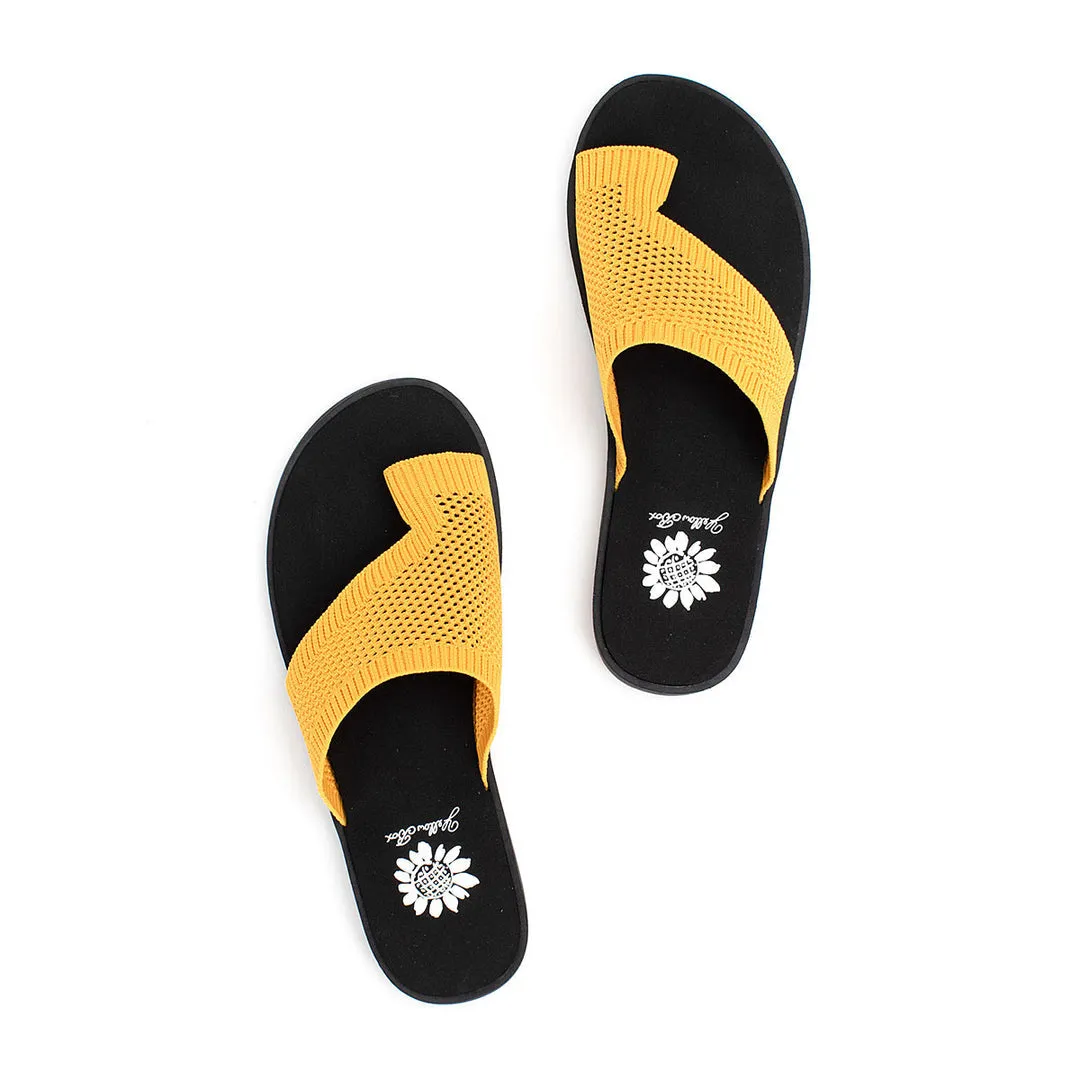 Marigold Toe Sandal | Yellow Box Feeza