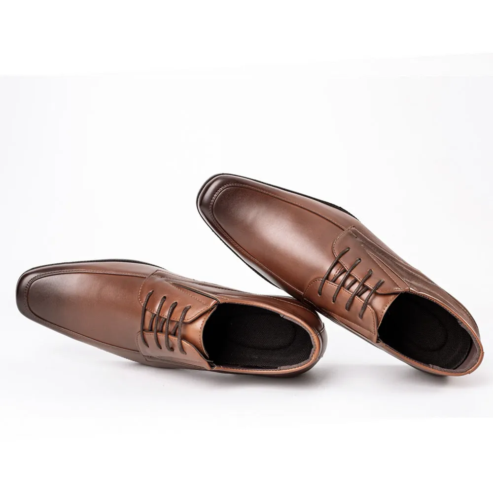 Men's square toe lace-up oxfords Formal dress shoes business workwear shoes