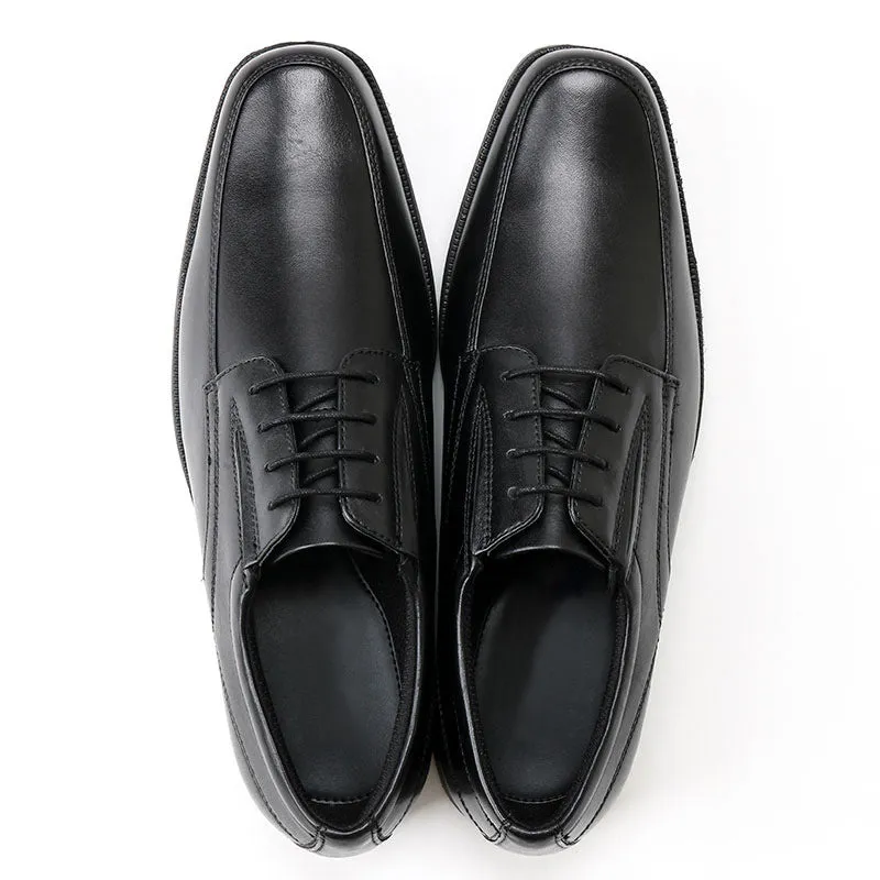 Men's square toe lace-up oxfords Formal dress shoes business workwear shoes