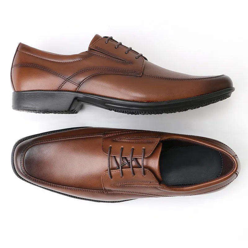 Men's square toe lace-up oxfords Formal dress shoes business workwear shoes