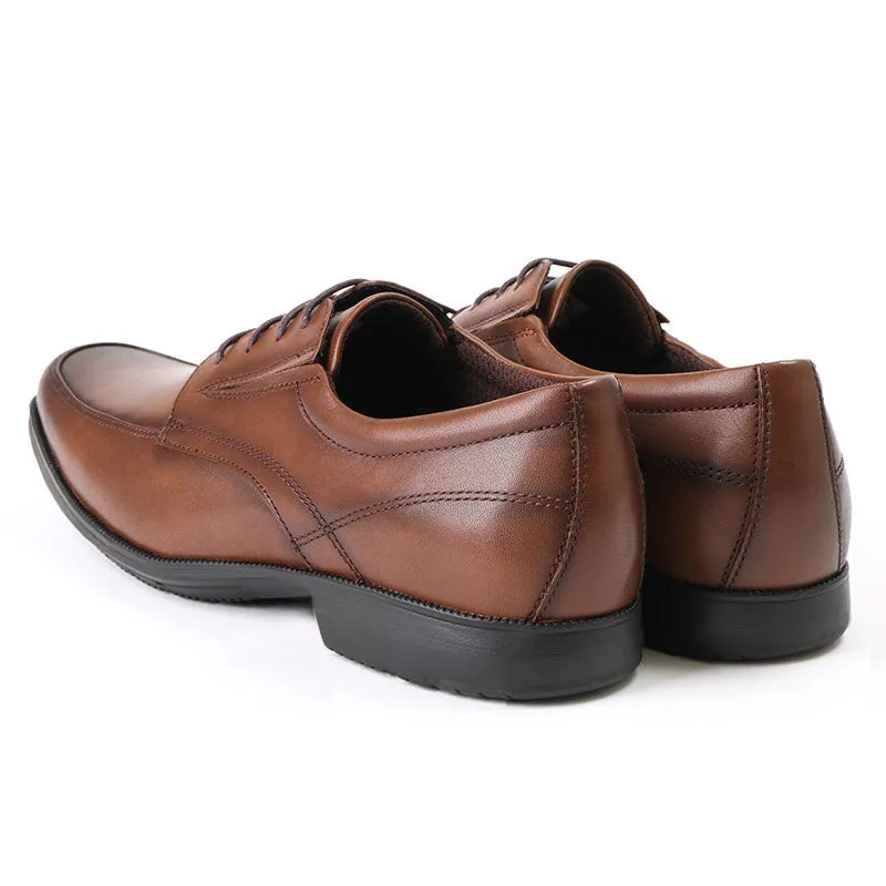 Men's square toe lace-up oxfords Formal dress shoes business workwear shoes