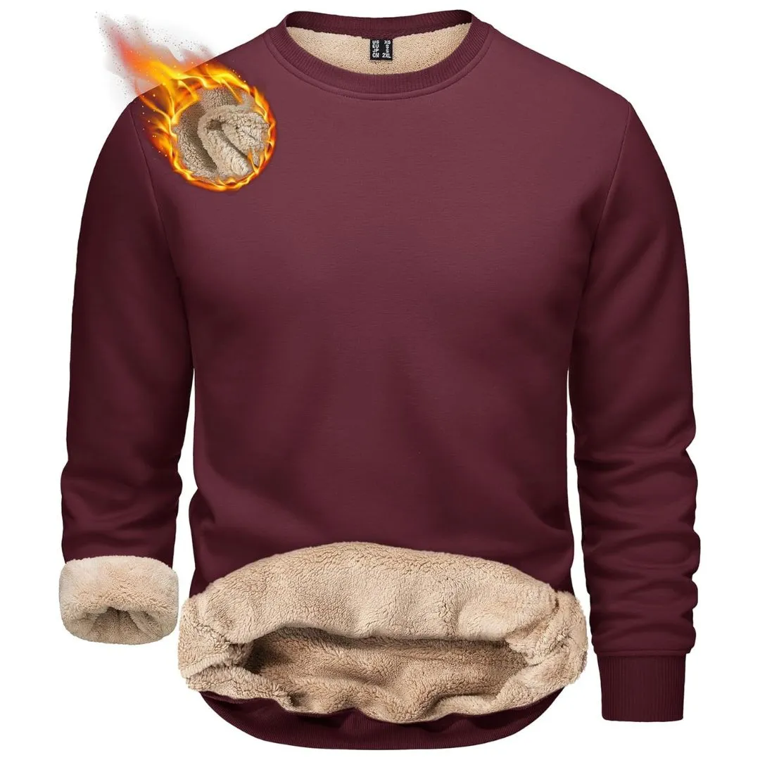 Men's Uncw Sweatshirts Vintage Crewneck Winter Active Warm Outdoor