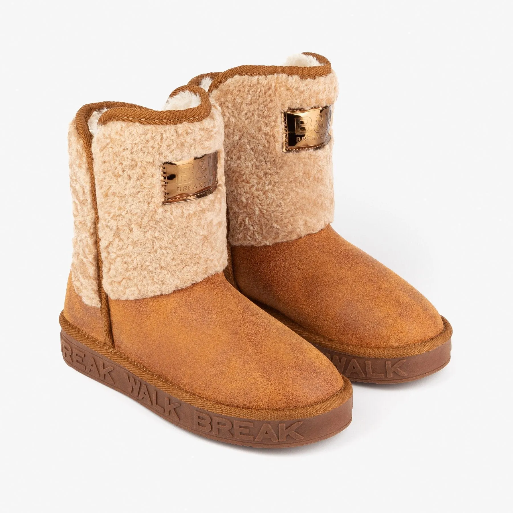 Mum's Camel Fleece Australian Boots