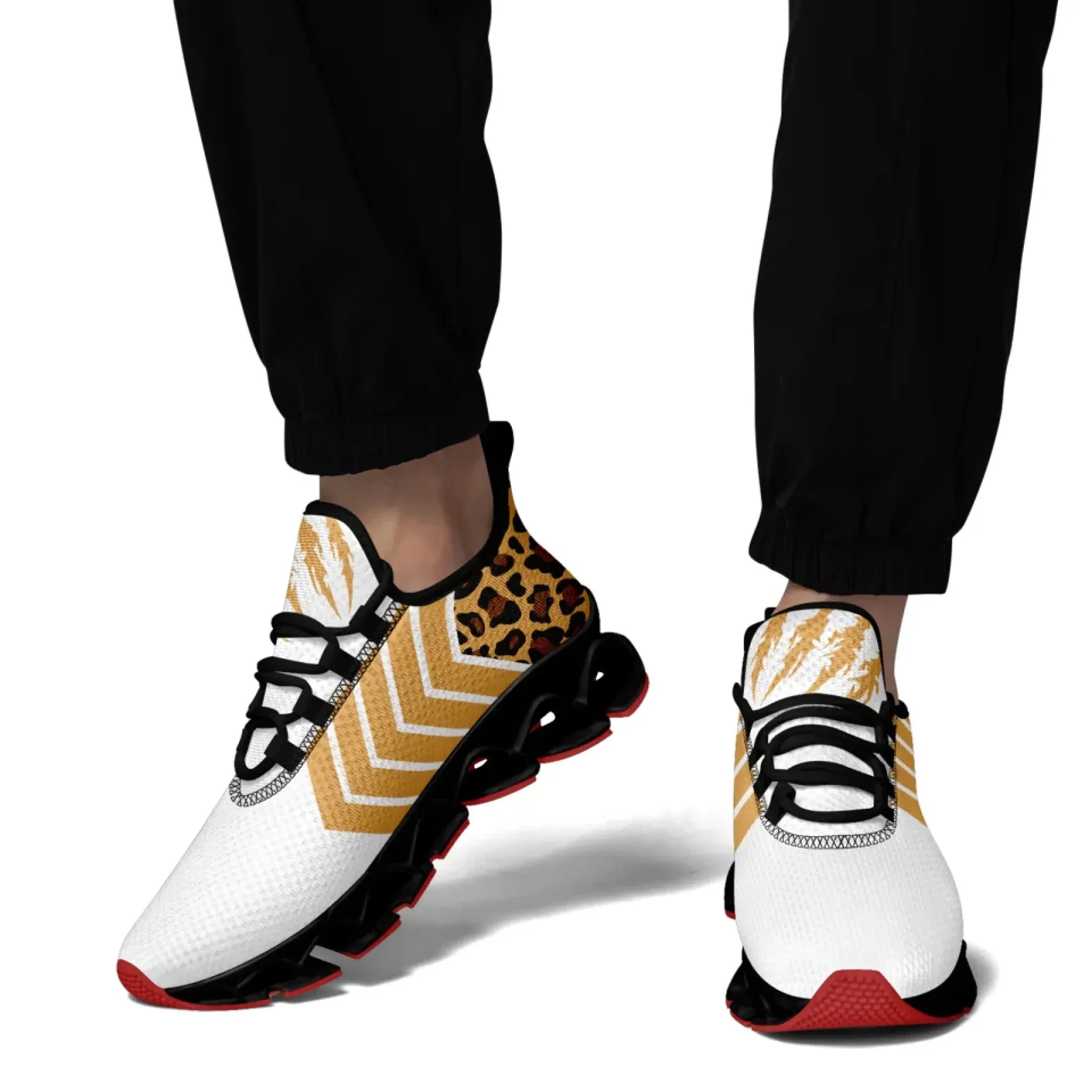 Personalized Leopard Print Sneakers，Custom Wild Style Shoes, Trendy Unisex Shoes