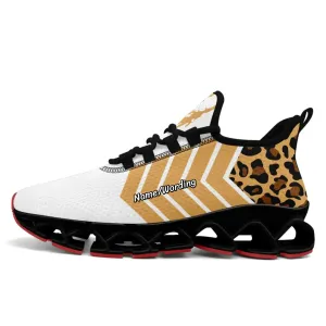 Personalized Leopard Print Sneakers，Custom Wild Style Shoes, Trendy Unisex Shoes