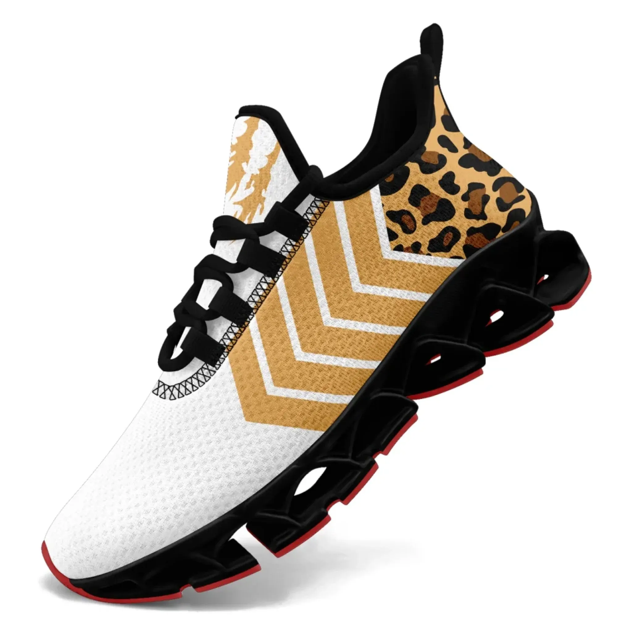 Personalized Leopard Print Sneakers，Custom Wild Style Shoes, Trendy Unisex Shoes