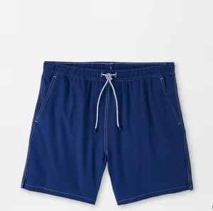 Peter Millar Crown Solid Swim Trunk Atlantic Blue