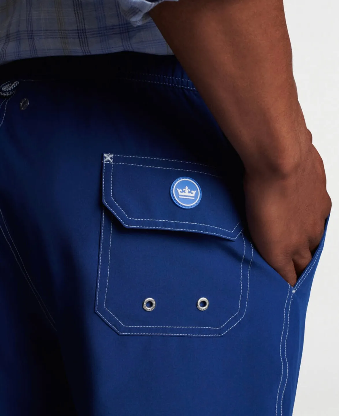 Peter Millar Crown Solid Swim Trunk Atlantic Blue