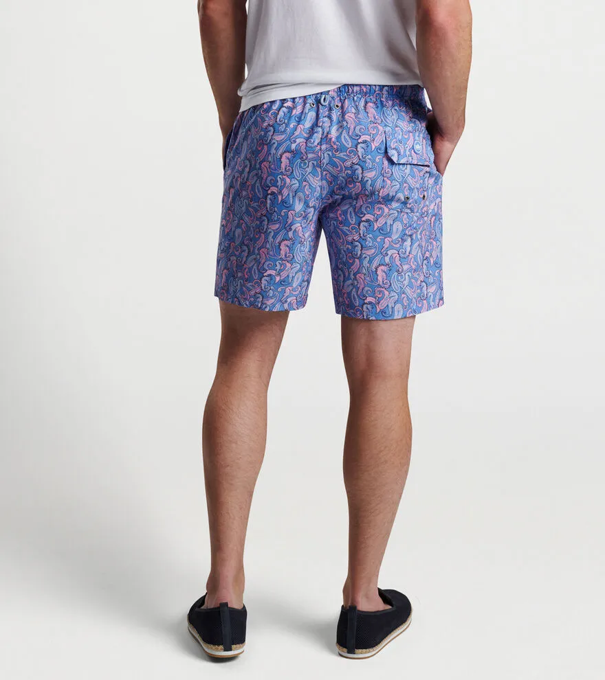 Peter Millar Seahorse Paisley Swim Trunk