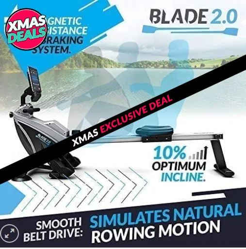 Rowing Machine Foldable - LCD Digital Fitness Console