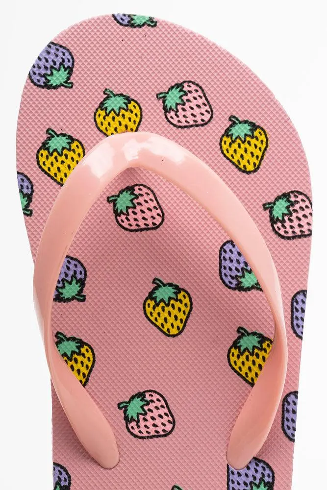 Strawberry Flip Flop Pink