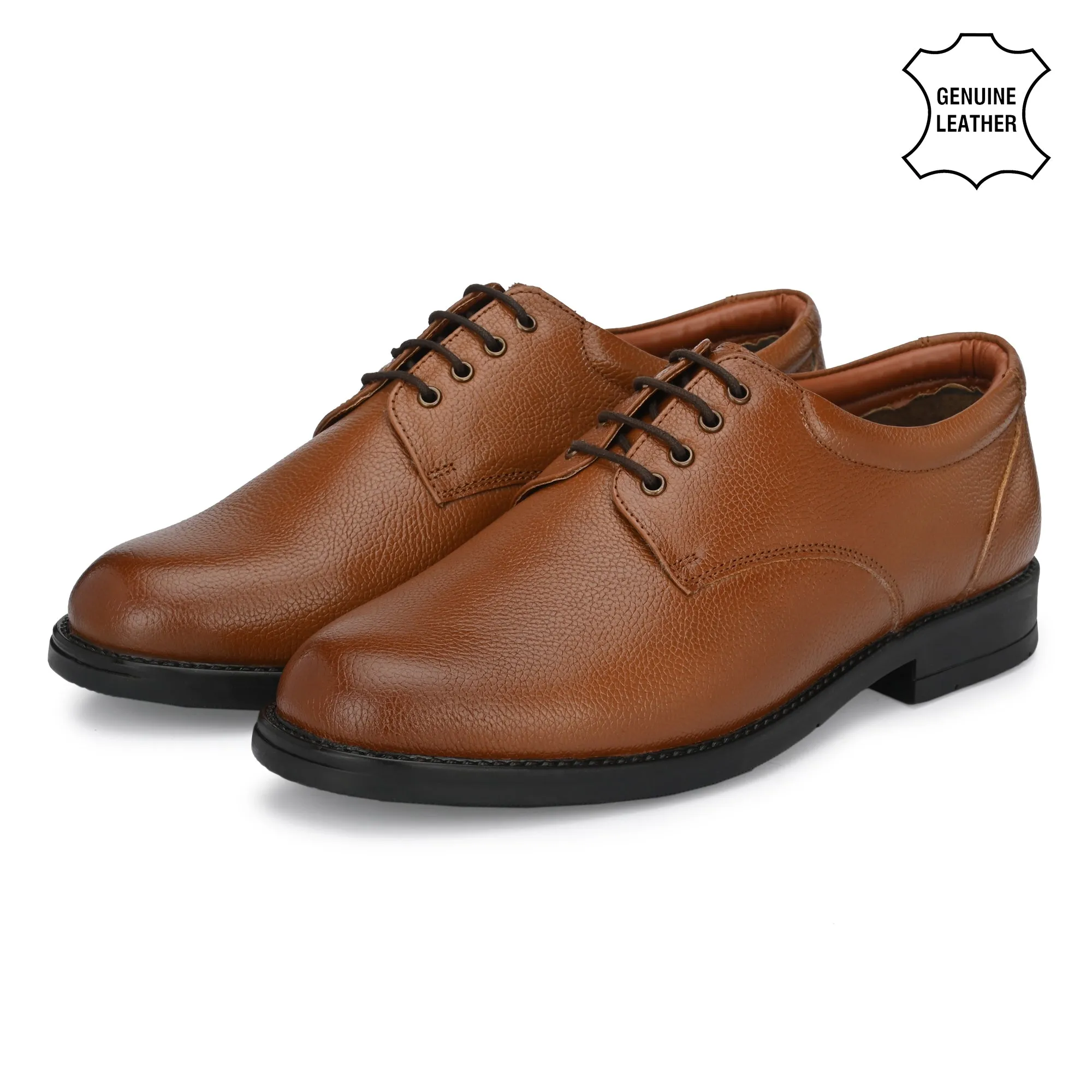 Strong Full Grain Leather Derby Lace Ups
