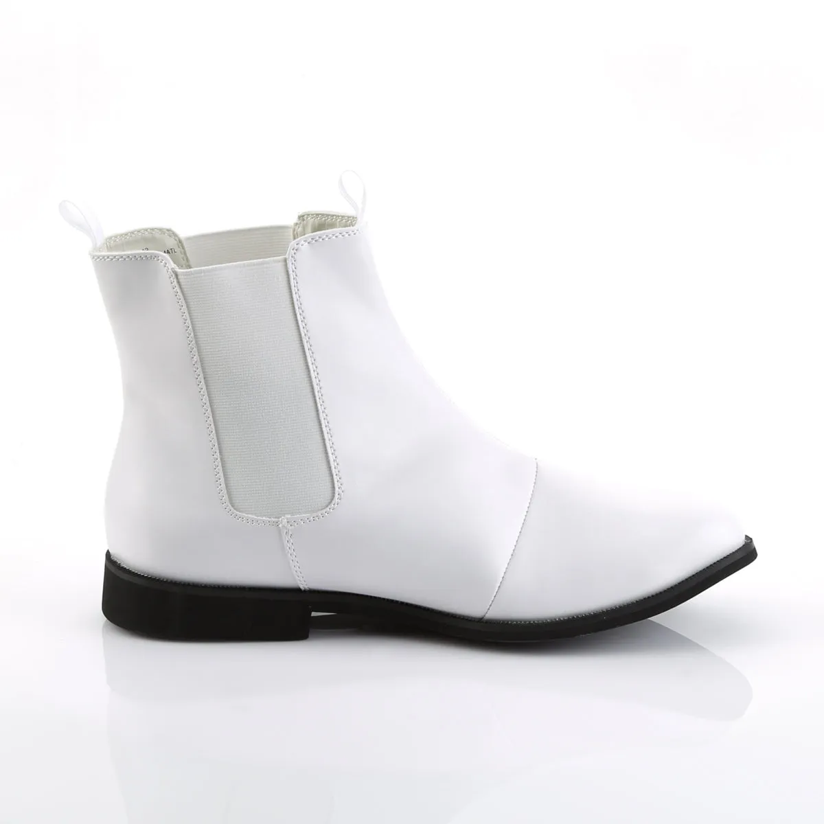 TROOPER-12 Fancy Dress Costume Funtasma Men's Boots White Pu