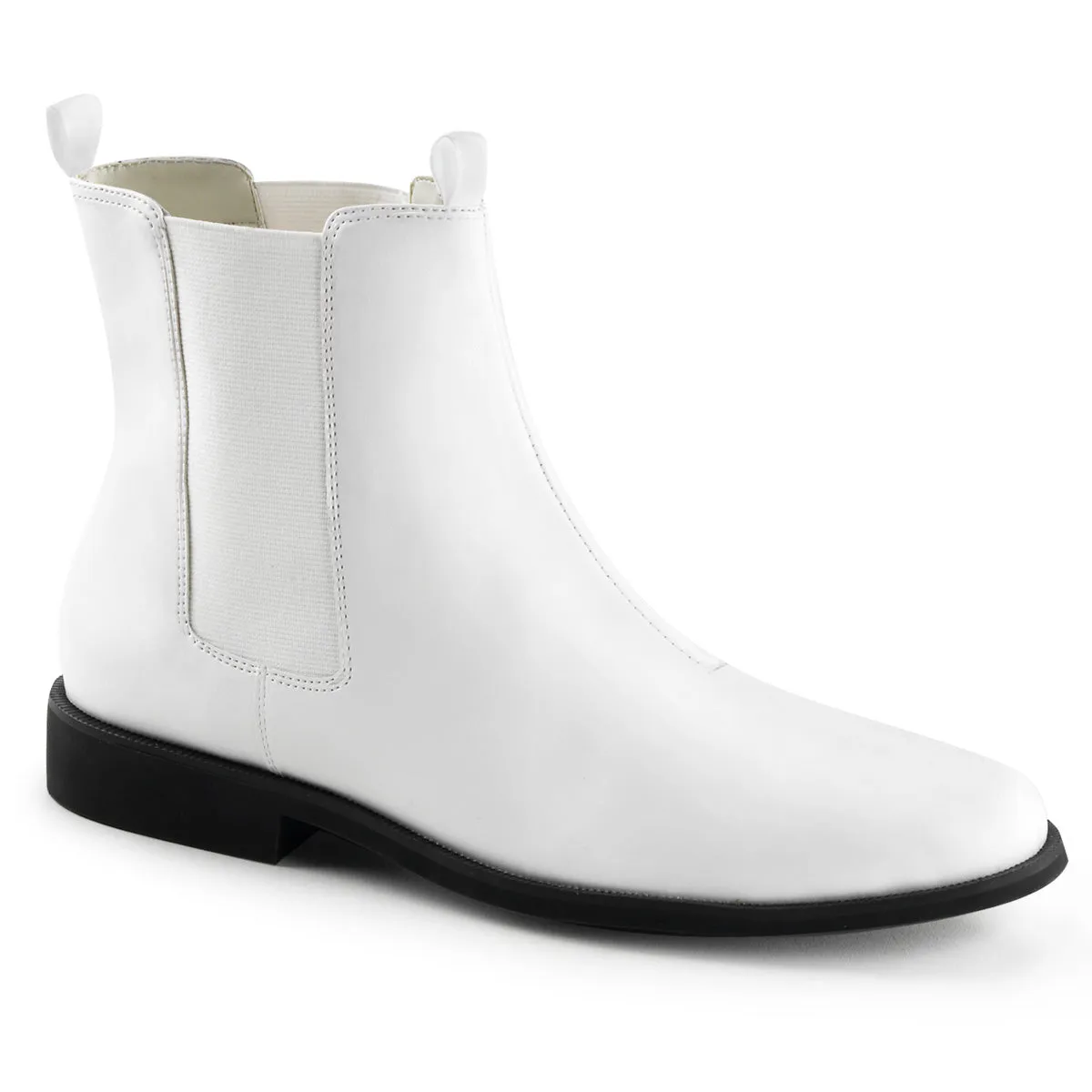 TROOPER-12 Fancy Dress Costume Funtasma Men's Boots White Pu