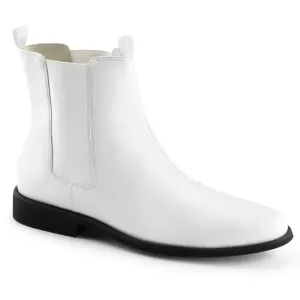 TROOPER-12 Fancy Dress Costume Funtasma Men's Boots White Pu