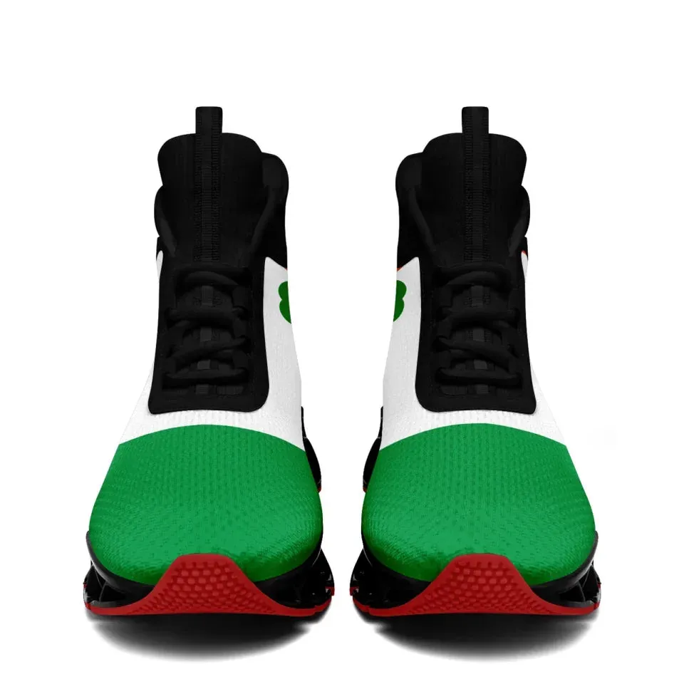 Unique Gift,Personalized Lucky Shamrock Sneakers, Custom St. Patrick's Day Green Shoes, Unisex Shoes