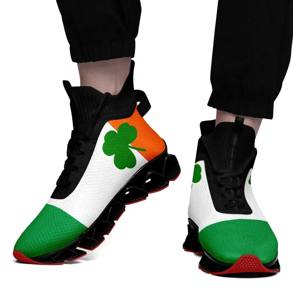 Unique Gift,Personalized Lucky Shamrock Sneakers, Custom St. Patrick's Day Green Shoes, Unisex Shoes