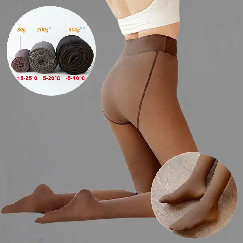 Women's Winter Warm Fleece Lined Tights Leggings