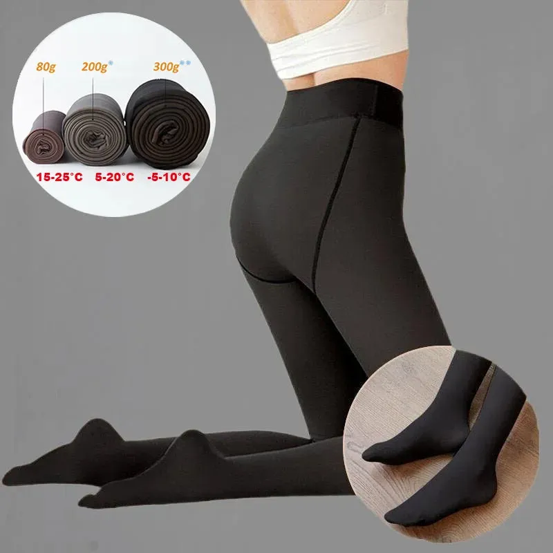 Women's Winter Warm Fleece Lined Tights Leggings