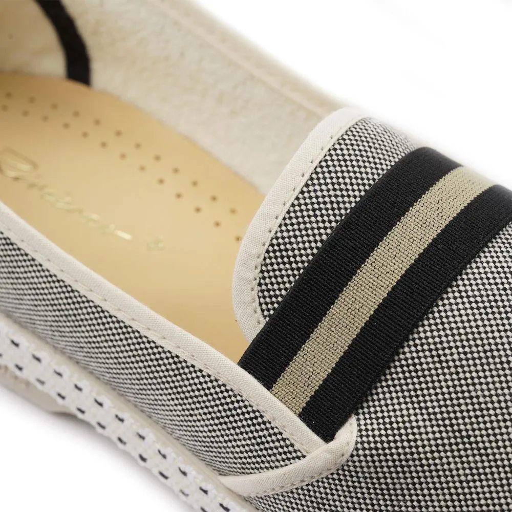Yale College Oxford Cotton Loafer: Black